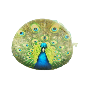 材質: 水晶玻璃、四色印紙、EVA
(Material: Crystal Glass + 4C Printed Paper + Black Felt base)       