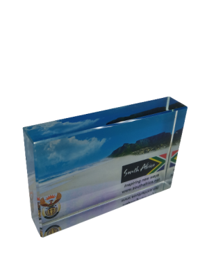 Material: Crystal Glass + 4C Printed Paper + Black Felt base with EVA     