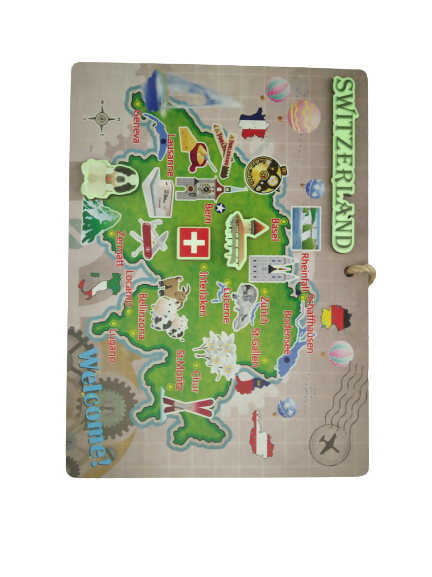 Material: Wooden , rope and paint